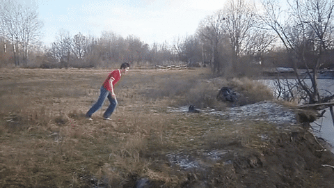 Plunge on ice