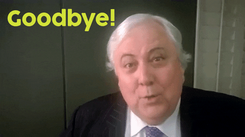 Image result for goodbye clive palmer