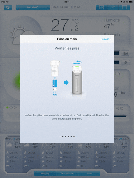Netatmo - Prise en main sur iPad