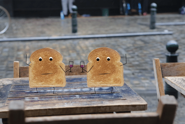 Toast toasting to being toast. : r/gifs