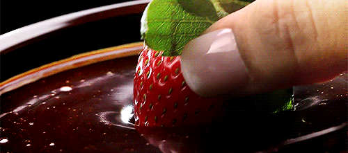 We're making this easy and tasty with chocolate covered strawberries