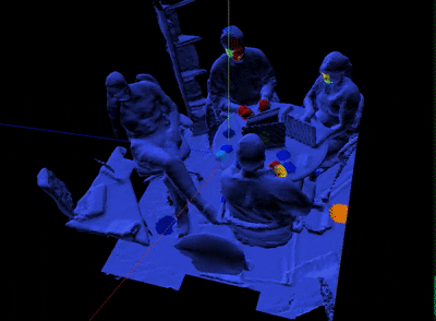 Caffeine Appears As Coloured Spots In A 3D Visualization Caffeine Appears As Coloured Spots In A 3D Visualization