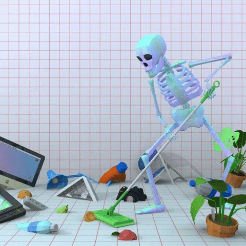 skeleton cleaning.