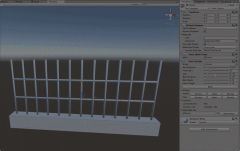 Test of my Unity3D toolkit to create parameterised procedural game ...