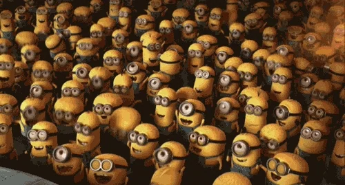 Gif of minions clapping