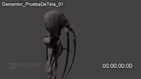 Tela del Dementor Prueba de tela del Dementor en Blender.