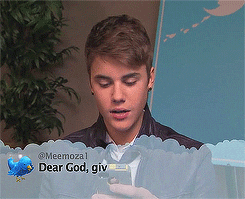 justin bieber mean tweets gif
