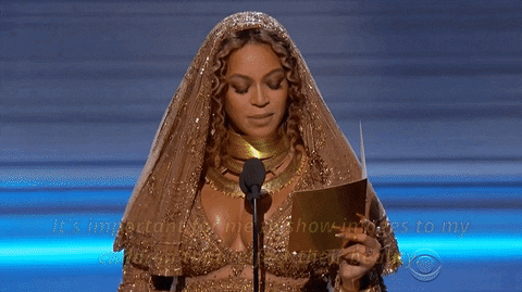beyonce grammy gif