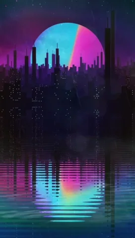Animated Cityscape GIF