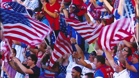 US soccer fans spirit gif