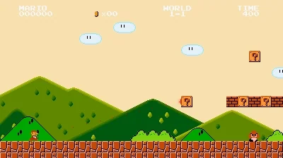 Gif animé du jeu Super Mario Bros.