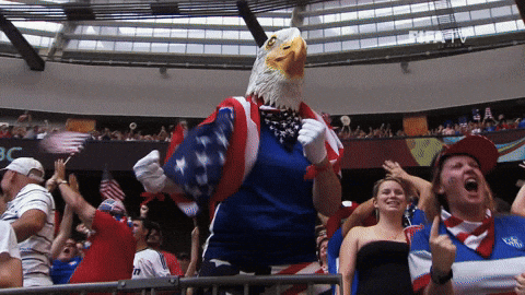 USA soccer eagle spirit gif
