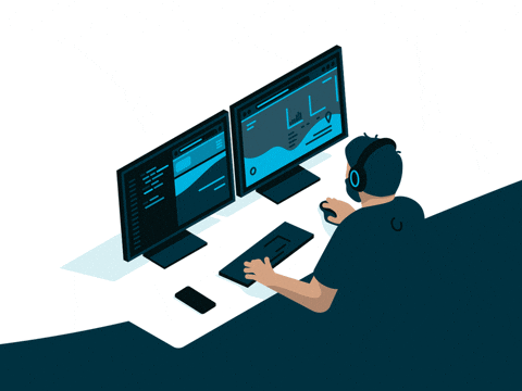 green coding gif