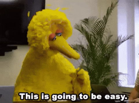 Big Bird Happy