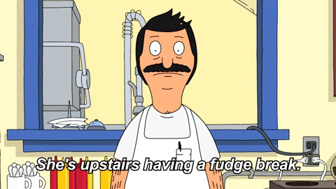 Bob Belcher explaining to take a fudge break.