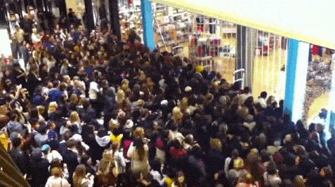 Очереди на Черную пятницу в США Очереди на Черную пятницу в США